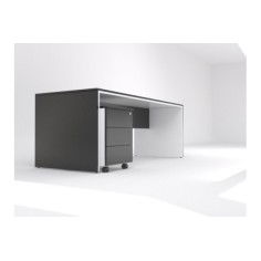 Mesa dirección recta pata STYLE, fondo 90 cm