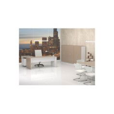 Mesa dirección recta + ala derecha pata STYLE, fondo 90 cm