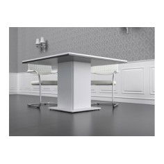 Despacho completo STYLE, mesa recta fondo 80 cm, mesa reuniones y 3 armarios bajos