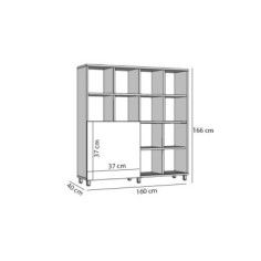 Estantería de celdas 16 huecosy puerta corredera