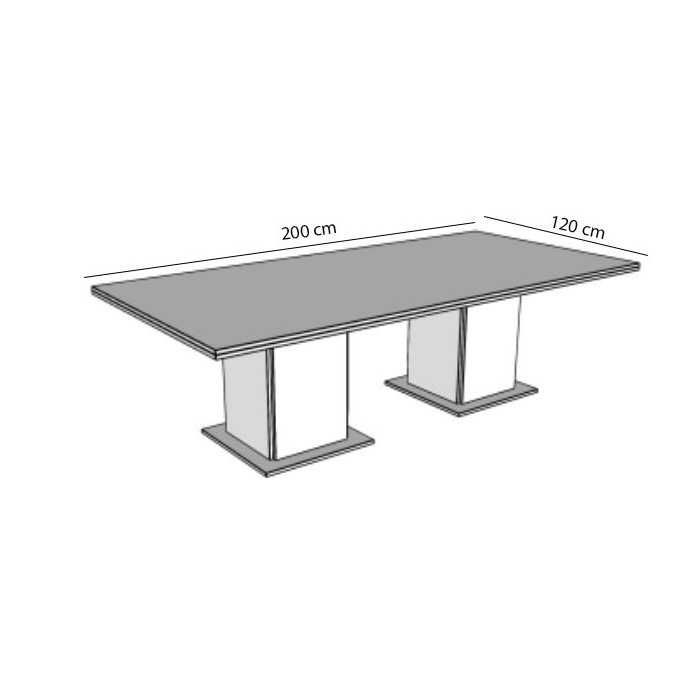 Mesa de reunión STYLE, medida 200x120 cm Mesa de reunión STYLE, medida 200x120 cm