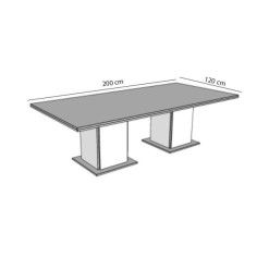 Mesa de reunión STYLE, medida 200x120 cm Mesa de reunión STYLE, medida 200x120 cm