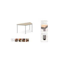 Mesa para aula forma trapezoidal estructura perimetral medidas a elegir serie DAI