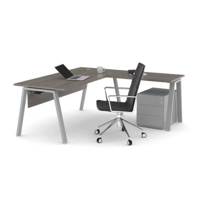 Mesa de oficina modelo kompas con ala