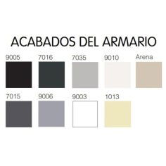 Armario metálico de oficina de puertas abatibles ancho 80 cm Armario metálico de oficina de puertas abatibles ancho 80 cm