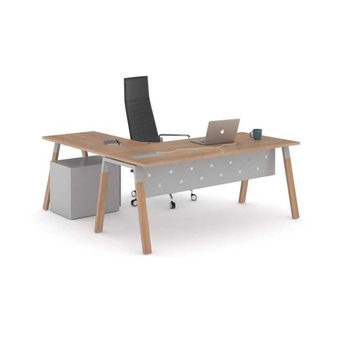 Mesa de oficina modelo venus madera con ala