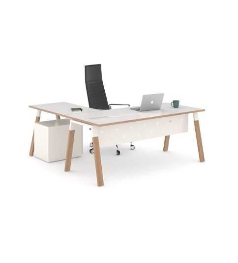 Mesa de oficina modelo venus madera con ala Mesa de oficina modelo venus madera con ala