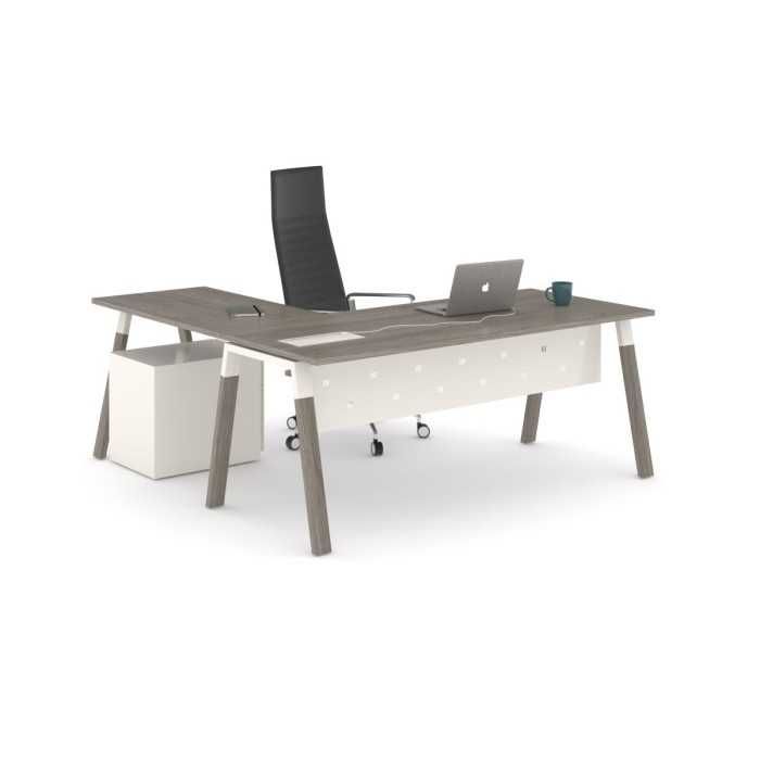 Mesa de oficina modelo venus madera con ala