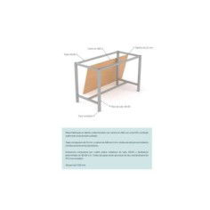 MESA MODULAR ALTA FONDO 100 CM