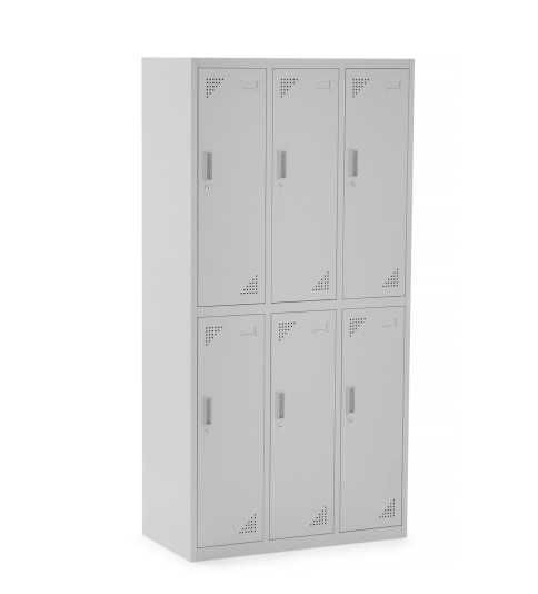 Taquilla Metálica de 6 puertas de Euromof Envío express Taquilla Metálica de 6 puertas de Euromof Envío express