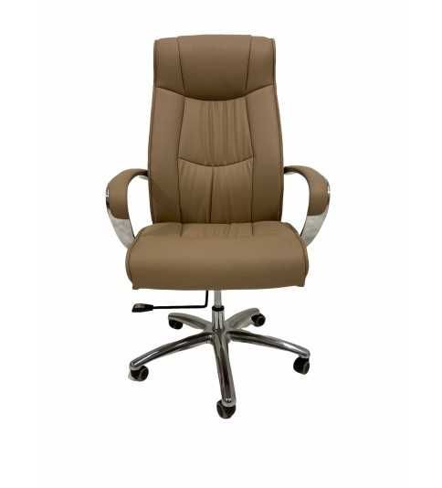 Sillón de oficina ROA de Mobel Linea, gran acolchado, basculante, Polipiel Beige Sillón de oficina ROA de Mobel Linea, gran acolchado, basculante, Polipiel Beige