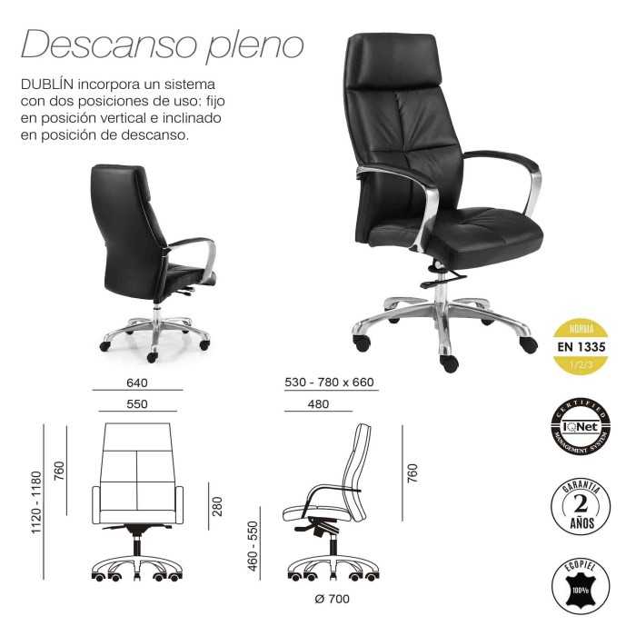 Sillón de oficina DUBLIN de Euromof Sillón de oficina DUBLIN de Euromof