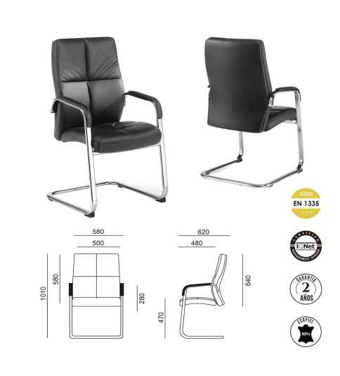 Silla confidente DUBLIN de Euromof Silla confidente DUBLIN de Euromof