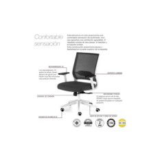 Silla de oficina SIDNEY de Euromof  blanca