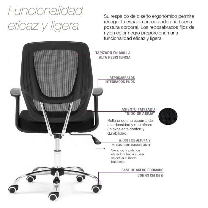 Silla de oficina GENOVA de Euromof Silla de oficina GENOVA de Euromof