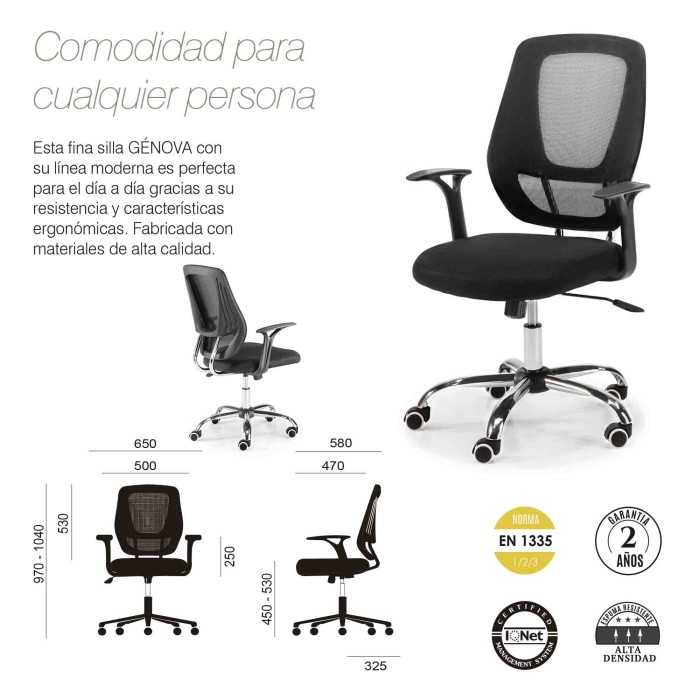 Silla de oficina GENOVA de Euromof Silla de oficina GENOVA de Euromof
