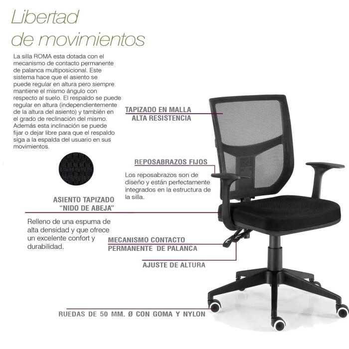 Silla de oficina ROMA de Euromof Silla de oficina ROMA de Euromof