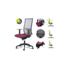 Silla de oficina SIA 5 de Hergo Silleria giratoria con brazos regulables, mecanismo sincron en negro Silla de oficina SIA 5 de Hergo Silleria giratoria con brazos regulables, mecanismo sincron en negro