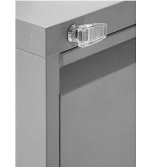 Archivador Metálico Modelo Denver 4 cajones gris de Euromof Archivador Metálico Modelo Denver 4 cajones gris de Euromof