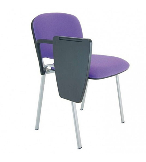 Silla confidente modelo FISSA de Vincolo, con pala derecha, tapizada, estructura negra Silla confidente modelo FISSA de Vincolo, con pala derecha, tapizada, estructura negra