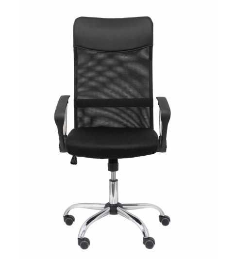 Silla de Escritorio Gontar con respaldo alto de malla en negro Silla de Escritorio Gontar con respaldo alto de malla en negro