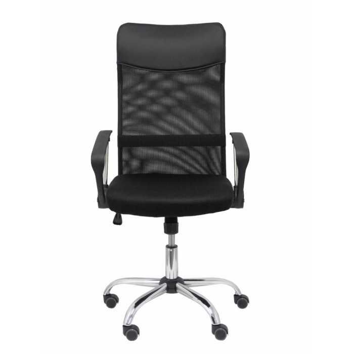 Silla de Escritorio Gontar con respaldo alto de malla en negro Silla de Escritorio Gontar con respaldo alto de malla en negro