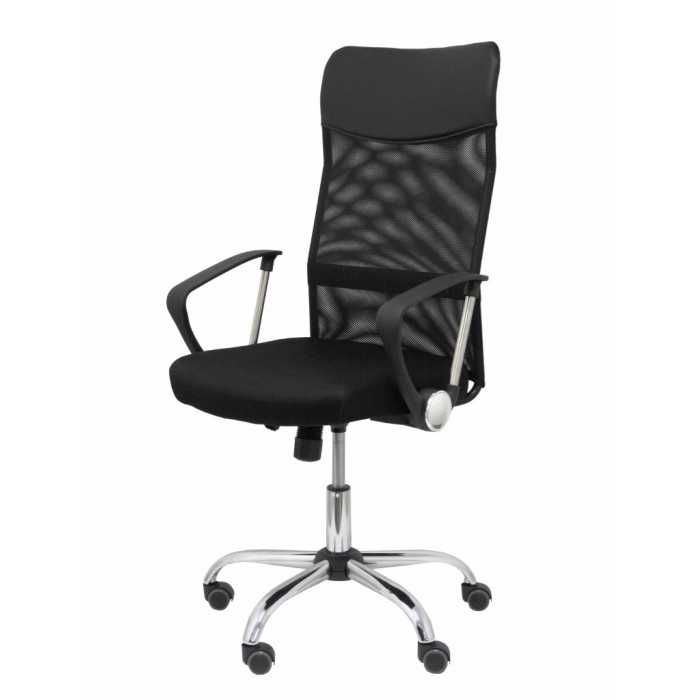 Silla de Escritorio Gontar con respaldo alto de malla en negro Silla de Escritorio Gontar con respaldo alto de malla en negro