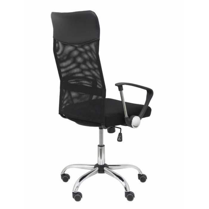 Silla de Escritorio Gontar con respaldo alto de malla en negro Silla de Escritorio Gontar con respaldo alto de malla en negro