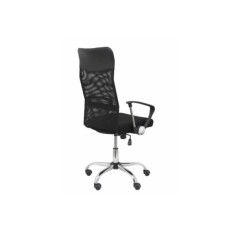Silla de Escritorio Gontar con respaldo alto de malla en negro