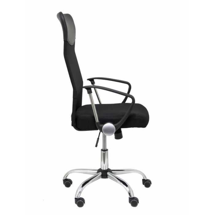 Silla de Escritorio Gontar con respaldo alto de malla en negro Silla de Escritorio Gontar con respaldo alto de malla en negro