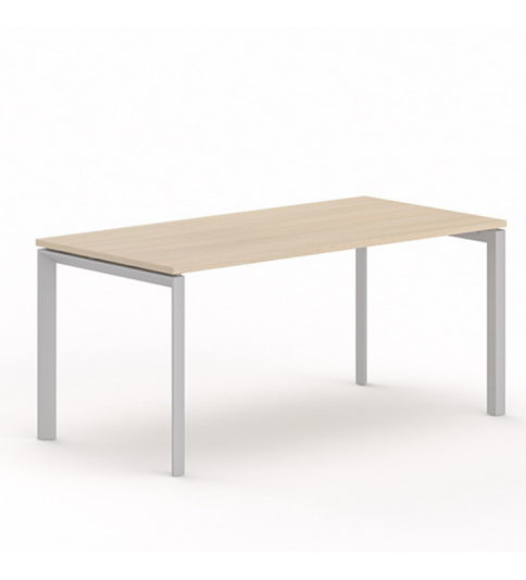 Mesa de despacho Serie STAR,  estructura 4 patas metálica, fondo 80 cm Mesa de despacho Serie STAR,  estructura 4 patas metálica, fondo 80 cm