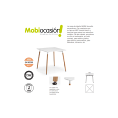 Mesa de Escritorio modelo MINSK 80X80 de Euromof