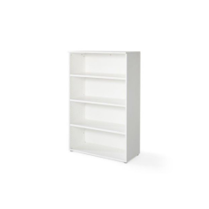 Estantería de oficina media sin puertas SERIE COLOR blanco/olmo