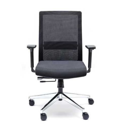 Silla ergonómica modelo Niza Negra de Euromof Silla ergonómica modelo Niza Negra de Euromof