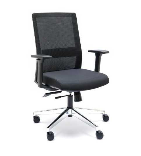 Silla ergonómica modelo Niza Negra de Euromof Silla ergonómica modelo Niza Negra de Euromof