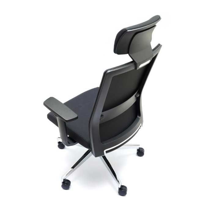 Silla ergonómica modelo Niza Negra Cabezal de Euromof