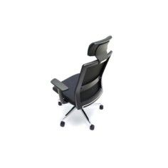 Silla ergonómica modelo Niza Negra Cabezal de Euromof