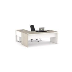 Mesa dirección recta + ala derecha pata STYLE, fondo 90 cm