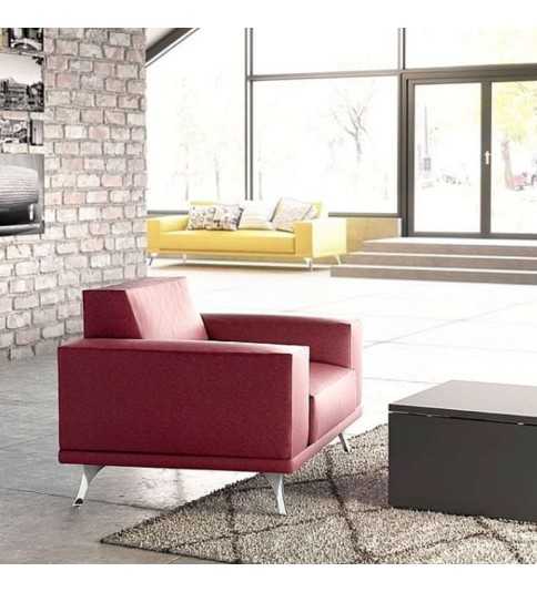 Silla sala de espera SF2 1 plaza con brazos acolchados Silla sala de espera SF2 1 plaza con brazos acolchados
