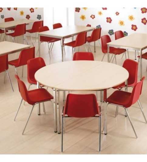 Mesa formación semicircular fondo 70, 80 cm serie DAI Mesa formación semicircular fondo 70, 80 cm serie DAI