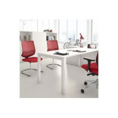 Mesa de oficina TEMPO, estructura 4 patas fijas, fondo 60 cm Mesa de oficina TEMPO, estructura 4 patas fijas, fondo 60 cm