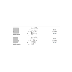 Mostrador de recepción ZETA PLUS Movilidad Reducida Doble