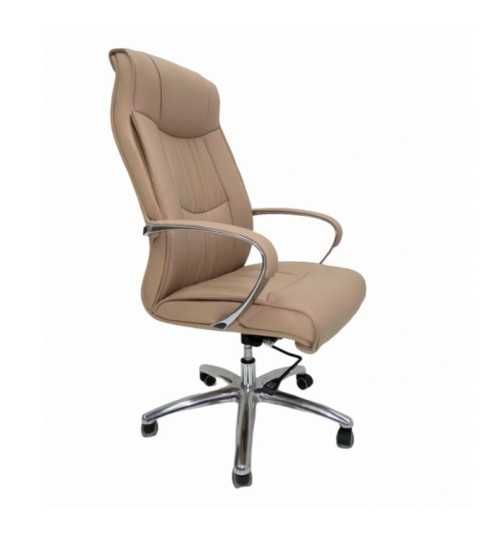 Sillón de oficina ROA de Mobel Linea, gran acolchado, basculante, Polipiel Beige Sillón de oficina ROA de Mobel Linea, gran acolchado, basculante, Polipiel Beige