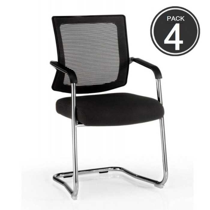 Pack de 4 Sillas confidente DALLAS de Euromof