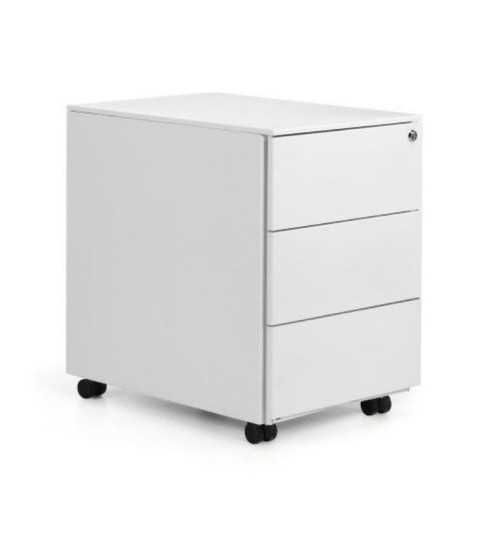 Cajonera metálica ATENAS de Euromof blanca de 3 cajones Cajonera metálica ATENAS de Euromof blanca de 3 cajones