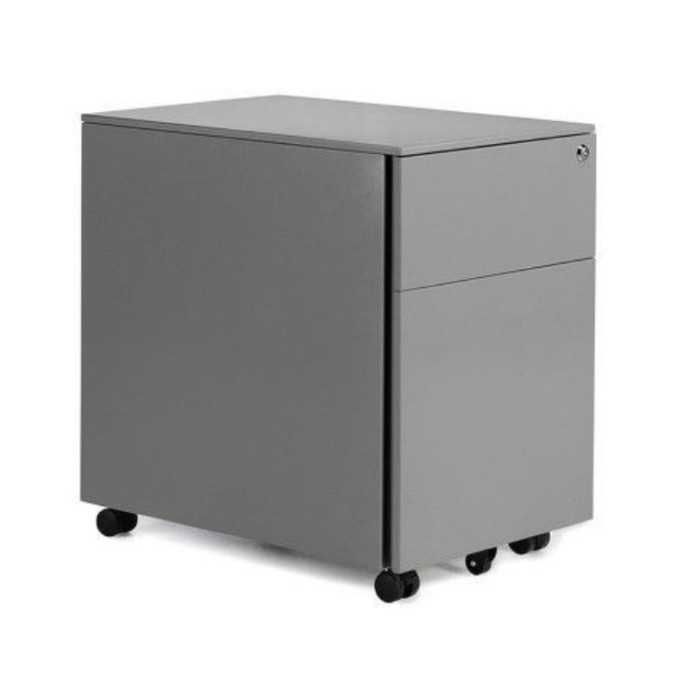 Cajonera metálica ATENAS de Euromof gris de cajón + archivo