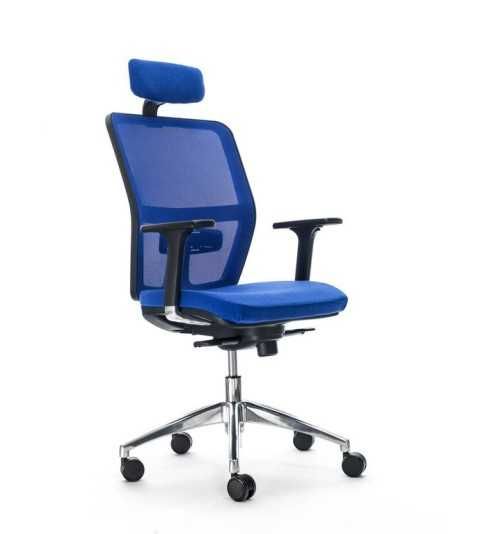Silla de escritorio ergonómica HIMILCE negra con cabezal uso 8 horas Silla de escritorio ergonómica HIMILCE negra con cabezal uso 8 horas