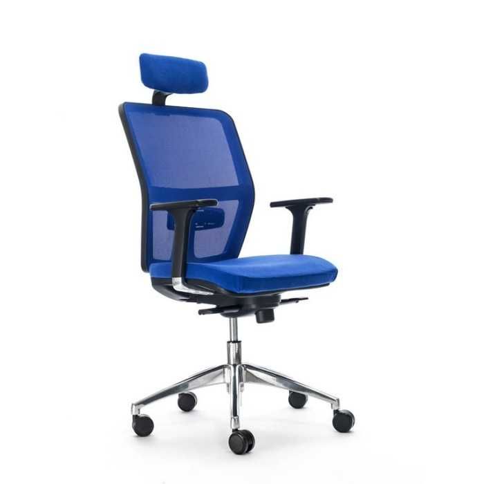 Silla de escritorio ergonómica HIMILCE negra con cabezal uso 8 horas