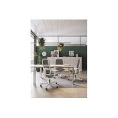 Silla de escritorio ergonómica BLAZE blanca respaldo malla uso 8 horas Silla de escritorio ergonómica BLAZE blanca respaldo malla uso 8 horas