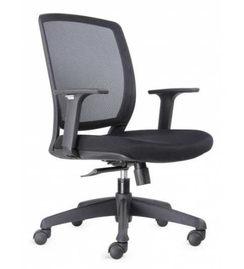 Silla ergonómica de oficina modelo Luna Black de Vincolo, brazos regulables Silla ergonómica de oficina modelo Luna Black de Vincolo, brazos regulables